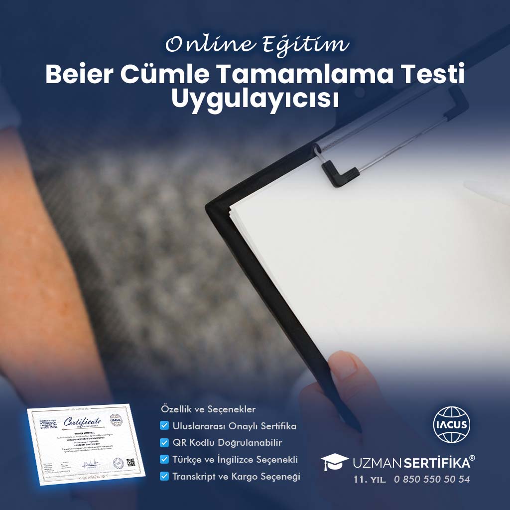Beier Cümle Tamamlama Testi Uygulayıcısı Eğitimi Sertifika Programı