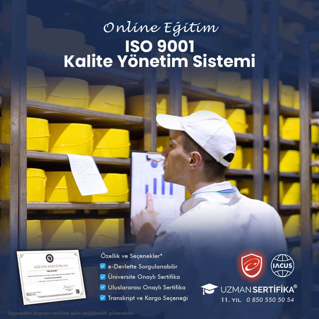 ISO 9001 Kalite Yönetim Sistemi Danışmanlığı Eğitimi Sertifika Programı