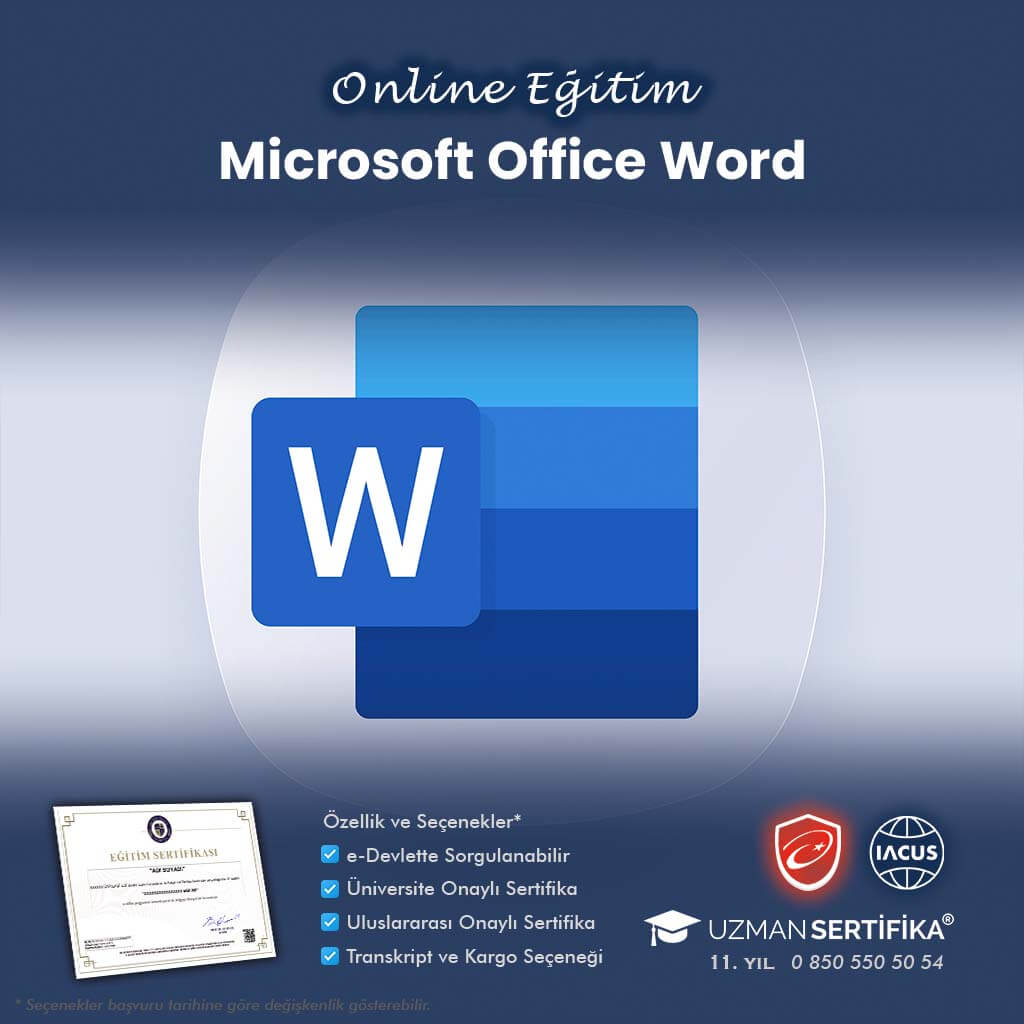Sıfırdan İleri Seviye Word Eğitimi Sertifika Programı