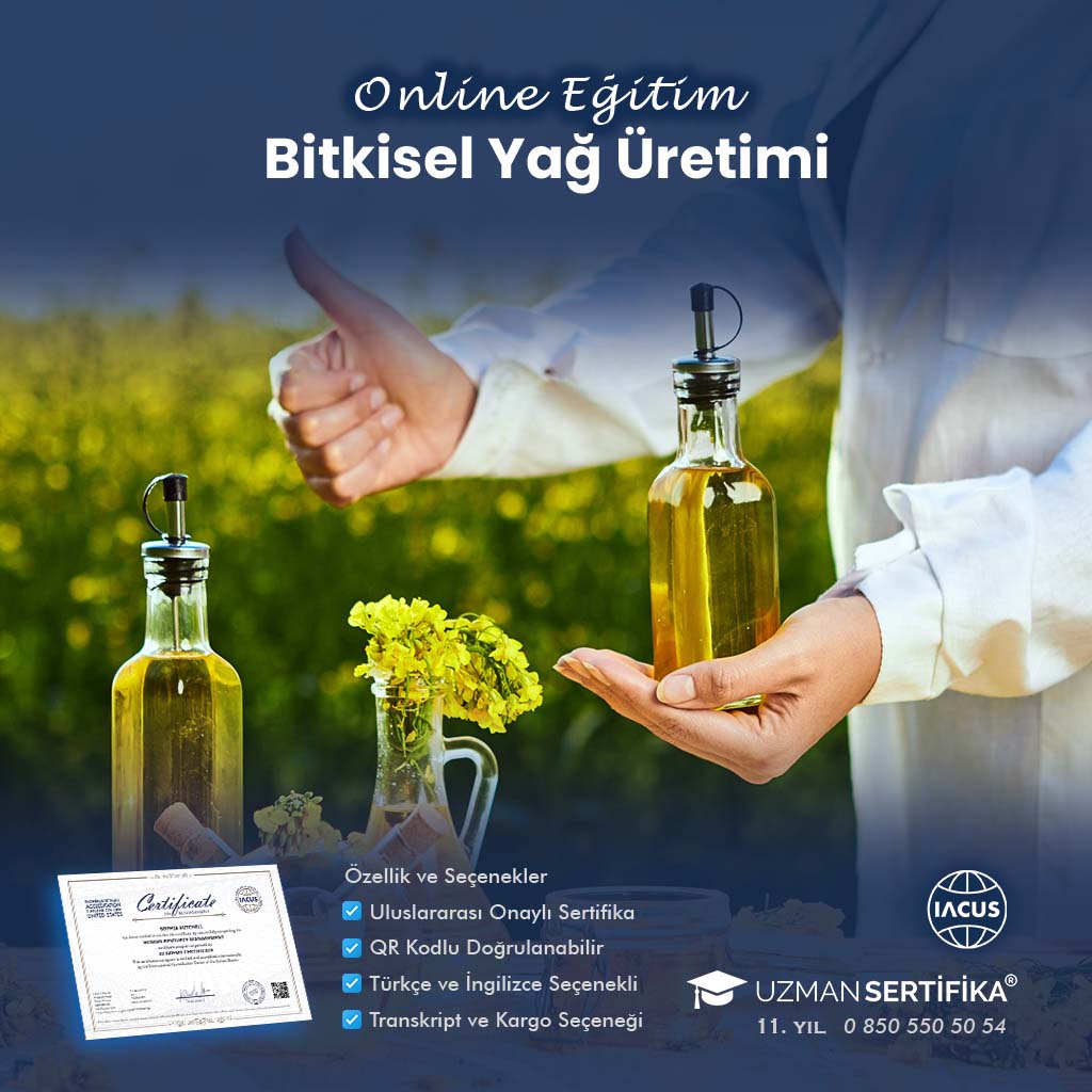Bitkisel Yağ Üretimi Eğitimi Sertifika Programı