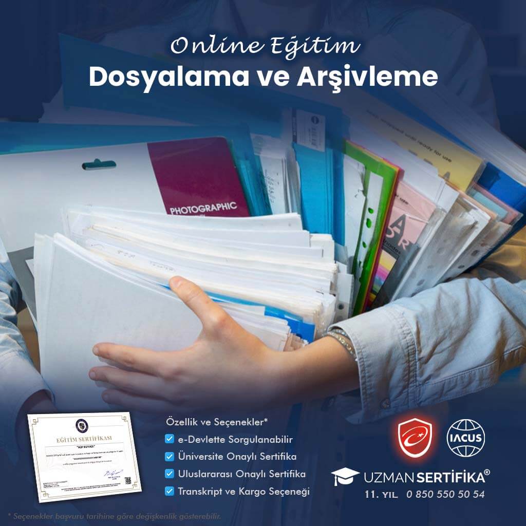 Dosyalama ve Arşivleme Eğitimi Sertifika Programı