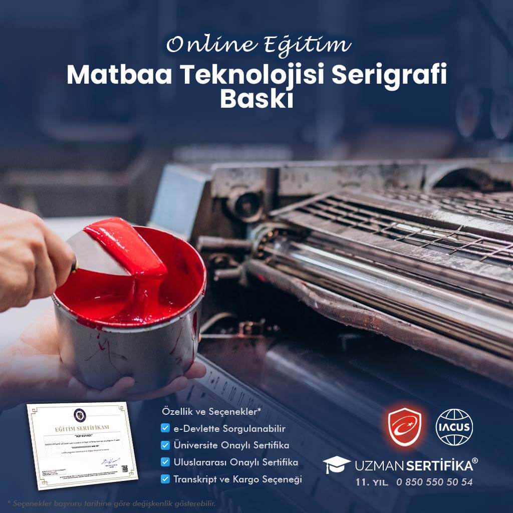 Matbaa Teknolojisi Serigrafi Baskı Eğitimi Sertifika Programı